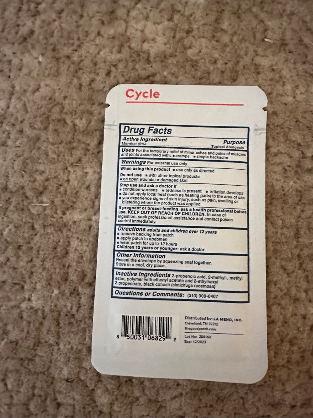 & Period Pain Relief Patches - Pink and Orange - Picture 2 of 3